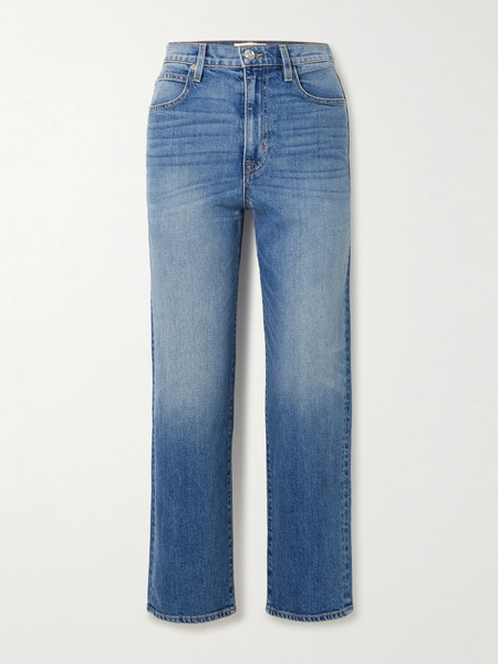  Slvrlake Slvrlake - London Crop High-rise Straight-leg Jeans - Light Denim 