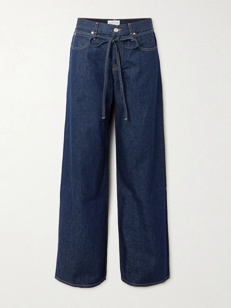  Slvrlake Slvrlake - Mica Belted Low-rise Wide-leg Jeans - Mid Denim 