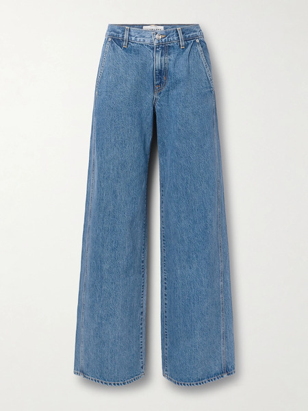 Slvrlake Slvrlake - Mica Low-rise Wide-leg Jeans - Mid Denim 