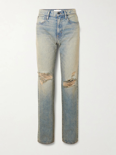  Slvrlake Slvrlake - Sophie Long Mid-rise Straight-leg Jeans - Light Denim 