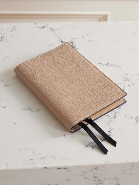  Smythson Smythson - Evergreen Ludlow Refillable Textured-leather Notebook - Beige 