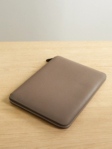  Smythson Smythson - Panama A4 Textured-leather Folder - Tan 