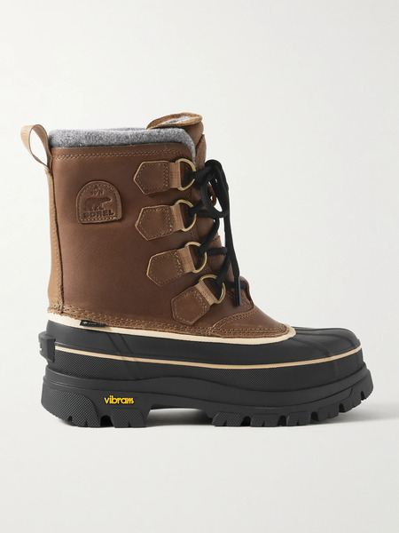  Sorel Sorel - Caribou Horizon™ Fleece-trimmed Gore-tex™ Ankle Boots - Camel 