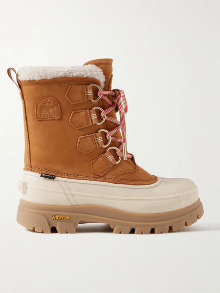  Sorel Sorel - Caribou Horizon™ Fleece-trimmed Gore-tex™ Ankle Boots - Tan 