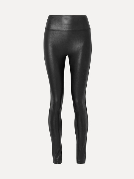  Spanx Spanx - Faux Stretch-leather Leggings - Black 