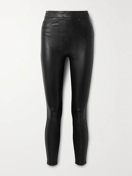  Spanx Spanx - Like Leather Faux Stretch-leather Pants - Black 