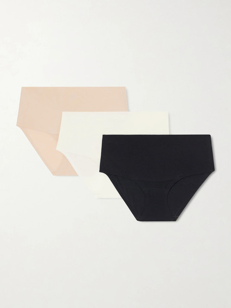  Spanx Spanx - Undie-tectable Set Of Three Stretch-jersey Briefs - Multi 