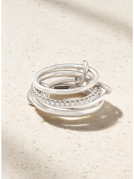  Spinelli Kilcollin Spinelli Kilcollin - Nimbus Sterling Silver Diamond Ring - 5 
