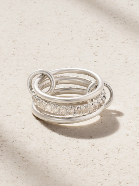  Spinelli Kilcollin Spinelli Kilcollin - Petunia Sterling Silver Diamond Ring - 6 