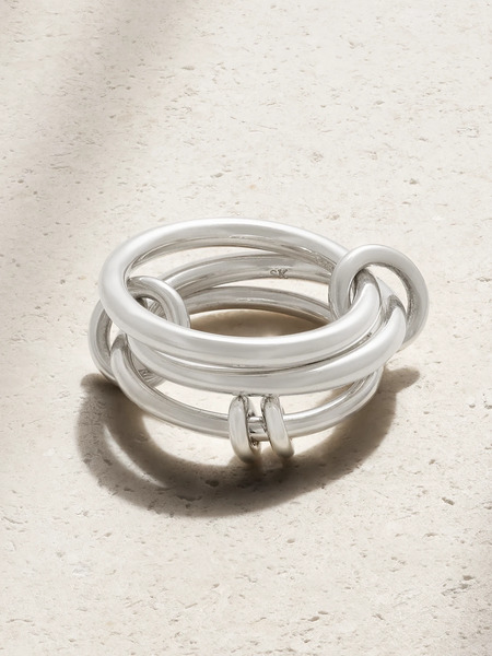  Spinelli Kilcollin Spinelli Kilcollin - Raneth Set Of Three Sterling Silver Rings - 5 