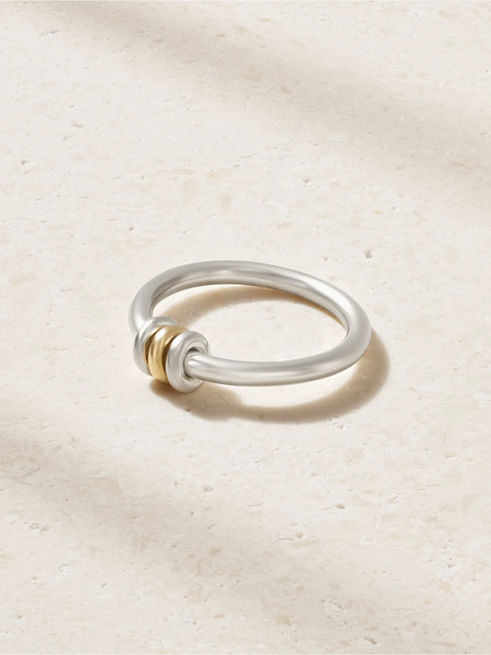  Spinelli Kilcollin Spinelli Kilcollin - Sirius Sterling Silver And 18-karat Gold Ring - 7 