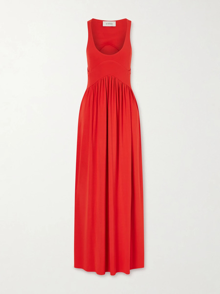  Sportmax Sportmax - Gathered Jersey Maxi Dress - X Small 