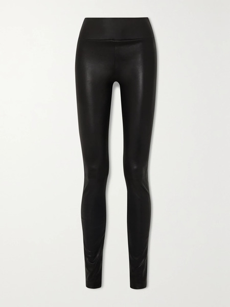  Sprwmn Sprwmn - Zip-detailed Leather Leggings - Black 