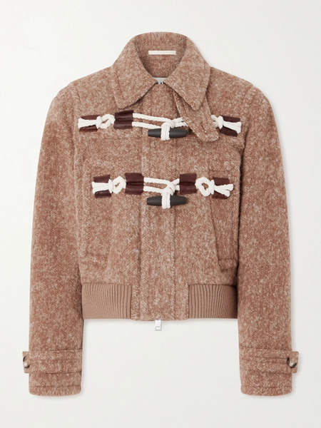  S.s. Daley S.s. Daley - Cropped Alpaca-blend Bomber Jacket - Beige 