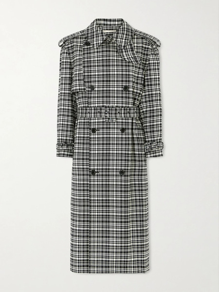  S.s. Daley S.s. Daley - Edna Houndstooth Wool And Cotton-blend Trench Coat - Multi 