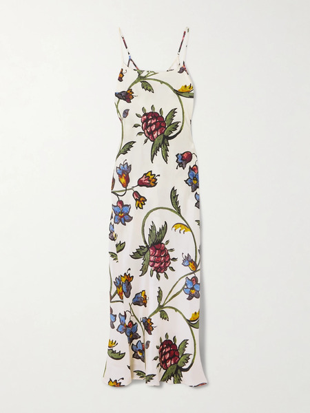  S.s. Daley S.s. Daley - Willow Floral-print Silk-twill Maxi Dress - Multi 