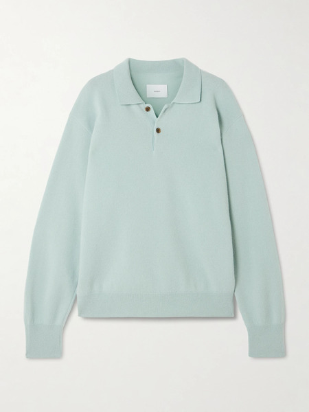  Ssstein Ssstein - Brushed-wool Polo Shirt - Light Blue 
