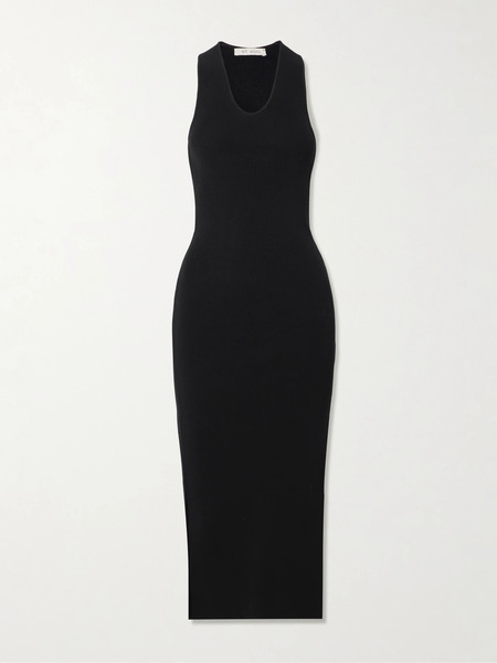  St. Agni St. Agni - Asymmetric Tencel™ Lyocell-blend Maxi Dress - Black 