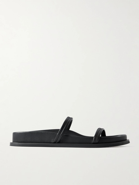  St. Agni St. Agni - Fine Strap Leather Sandals - Black 