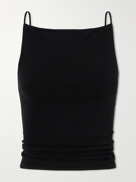  St. Agni St. Agni - Open-back Tencel™ Lyocell-blend Top - Black 