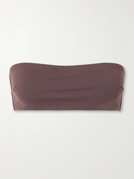  St. Agni St. Agni - Recycled Bandeau Bikini Top - Brown 