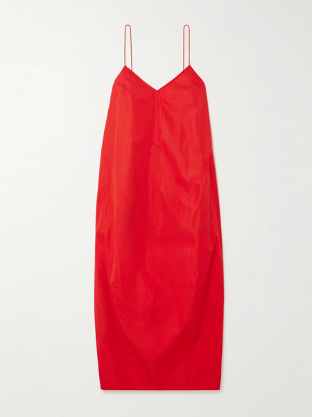  St. Agni St. Agni - Recycled-taffeta Midi Dress - Red 