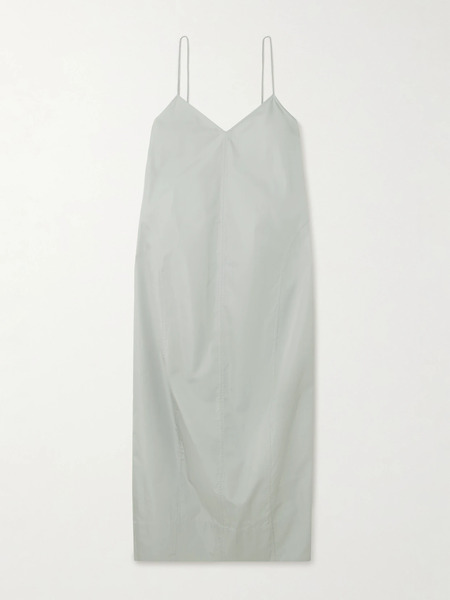  St. Agni St. Agni - Recycled-taffeta Midi Dress - Silver 
