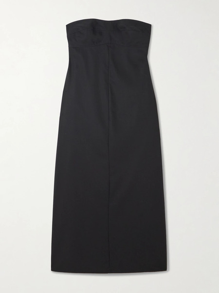  St. Agni St. Agni - Strapless Wool Maxi Dress - Black 