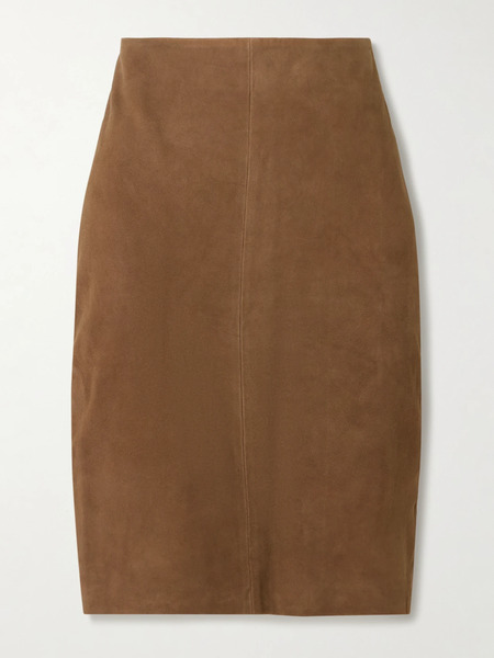  St. Agni St. Agni - Suede Skirt - Camel 