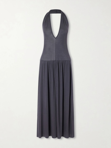  St. Agni St. Agni - Tencel™ Lyocell Halterneck Midi Dress - Blue 