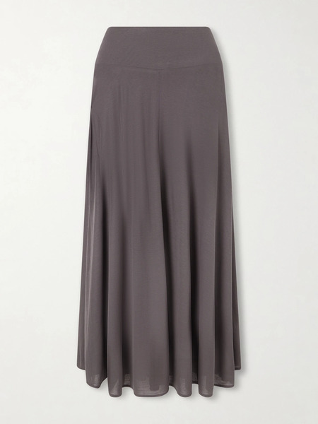  St. Agni St. Agni - Tencel™ Lyocell Midi Skirt - Charcoal 