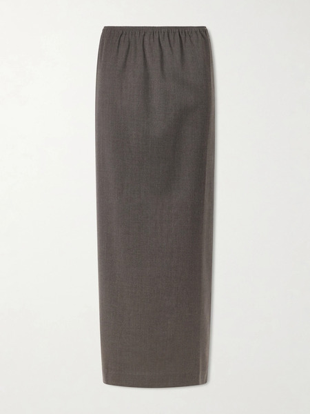  St. Agni St. Agni - Wool-blend Maxi Skirt - Gray 