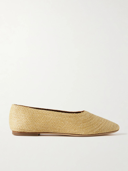  Staud Staud - Alba Raffia Ballet Flats - Beige 