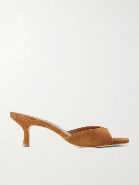  Staud Staud - Brigitte Suede Mules - Tan 