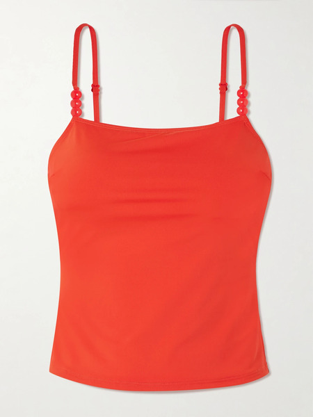  Staud Staud - Cleo Bead-embellished Tankini Top - Orange 