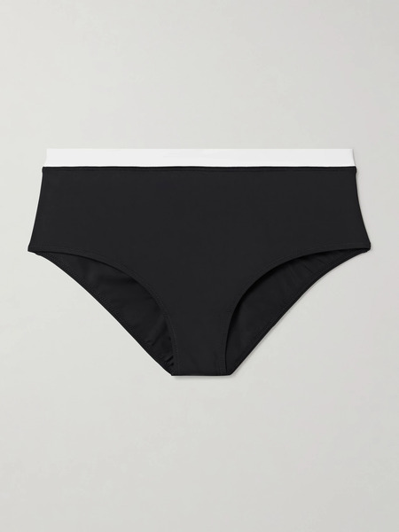  Staud Staud - Devon Two-tone Bikini Briefs - Black 