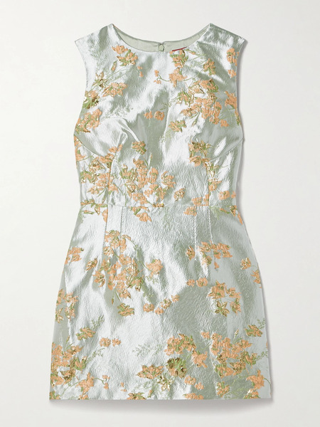  Staud Staud - Garden Metallic Brocade Mini Dress - Us12 