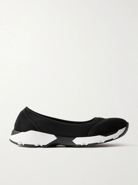  Staud Staud - Gino Paneled Neoprene Ballet Flats - Black 