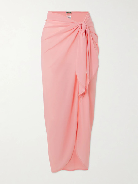  Staud Staud - Inlet Linen-blend Pareo - Pastel Pink 