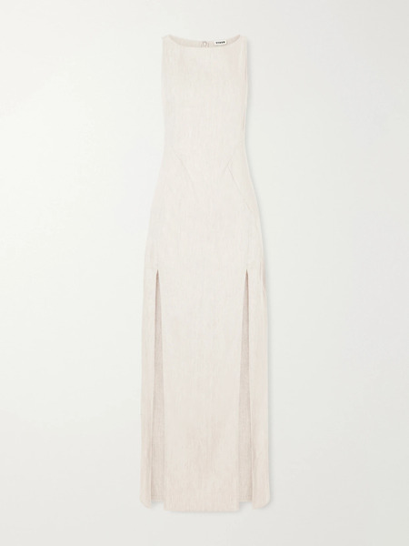  Staud Staud - Linen-blend Maxi Dress - Off-white 