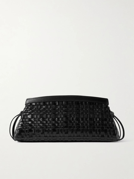  Staud Staud - Maude Woven Leather Clutch - Black 