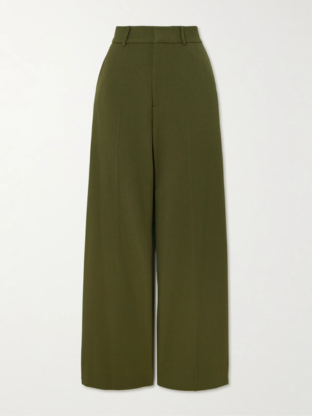  Staud Staud - Prince Twill Wide-leg Pants - Green 