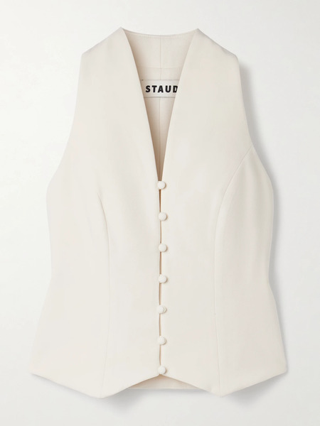  Staud Staud - Stella Crepe Vest - Ecru 