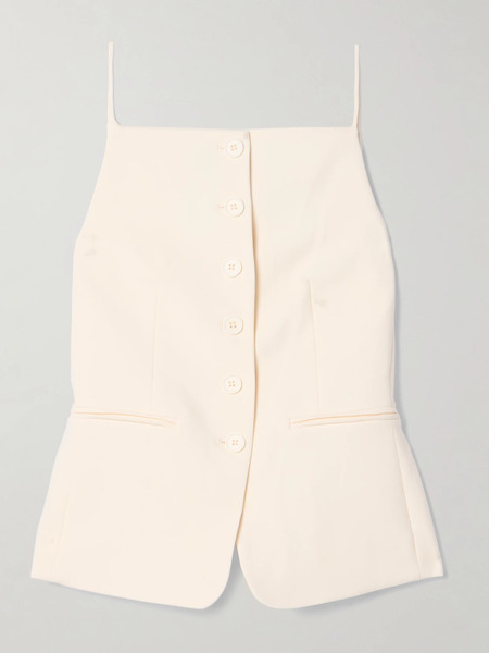  Staud Staud - Una Crepe Tank - Ecru 