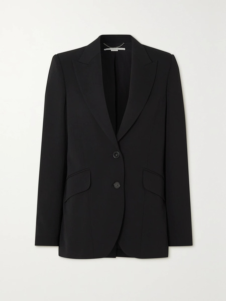  Stella Mccartney Stella Mccartney - + Net Sustain Stretch-wool Twill Blazer - Black 