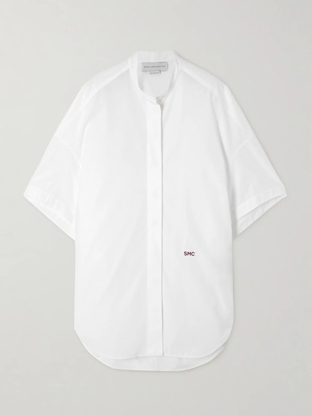  Stella Mccartney Stella Mccartney - Oversized Cotton-poplin Shirt - White 