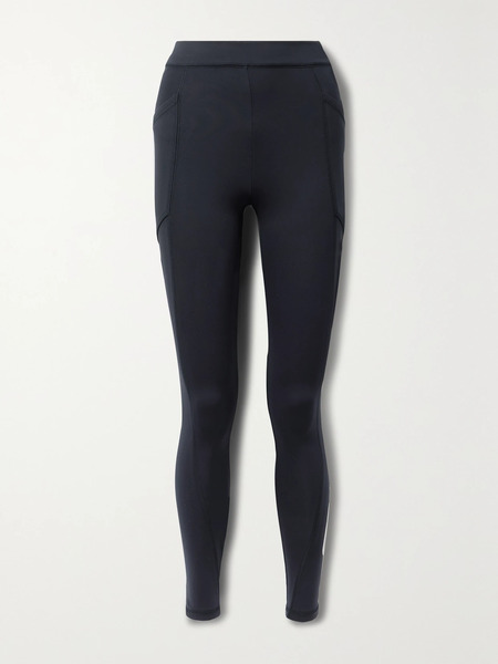  Stella Mccartney Stella Mccartney - Scuba Printed Tech-jersey Leggings - Navy 