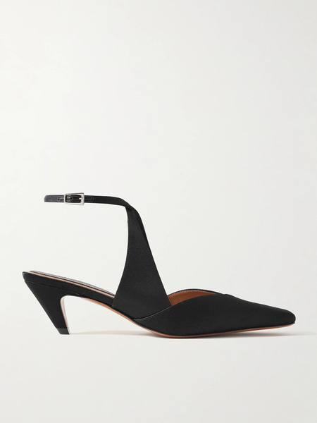  Stella Mccartney Stella Mccartney - Spur Satin Pumps - Black 