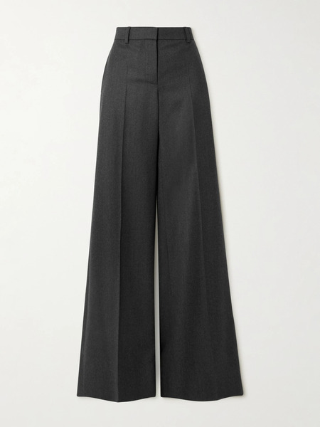  Stella Mccartney Stella Mccartney - Wool-felt Flared Pants - Dark Gray 