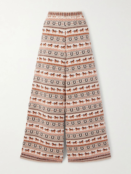  Stella Mccartney Stella Mccartney - Wool Wide-leg Pants - Light Brown 